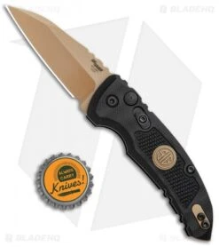 Hogue Sig Sauer A01 Microswitch Automatic Knife Wharncliffe (2.6" FDE) -Knives Shop Hogue Sig Sauer A01 Microswitch Auto Wharncliffe FDE 16100 BHQ 102933 jr bottlecap