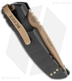 Hogue Sig Sauer EX-A01 Automatic Knife Black G-10 (3.5" FDE) 36130 -Knives Shop Hogue Sig Sauer EX A01 Auto black G 10 FDE BHQ 84594 jr side