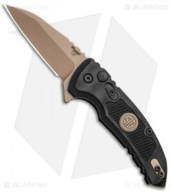 Hogue Sig Sauer X1 Microflip Wharncliffe Flipper Knife Black G-10 (2.6" FDE)