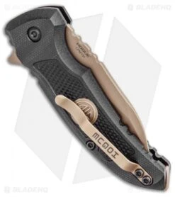 Hogue Sig Sauer X1 Microflip Wharncliffe Flipper Knife Black G-10 (2.6" FDE) -Knives Shop Hogue Sig Sauer X1 Microflip Wharncliffe Flipper Knife Black G 10 FDE BHQ 102932 kp jr side