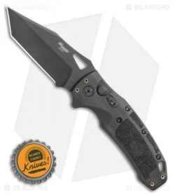 Hogue SIG K320A Tactical Automatic Knife Black Polymer Tanto (3.5 Blk) -Knives Shop Hogue Sig k320A Tactical Automatic Knife Black Polymer Tanto 3.5 Blk BHQ 117429 LS Bottlecap