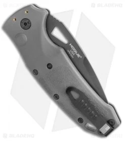 Hogue Sig K320A Tactical Automatic Knife Grey Polymer DP (3.5 Black) -Knives Shop Hogue Sig k320A Tactical Automatic Knife Grey Polymer DP 3.5 Black BHQ 117425 LS Side