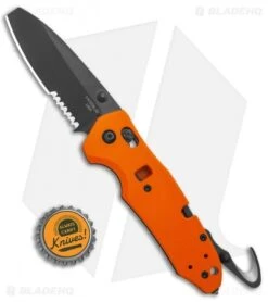 Hogue Trauma First Response Tool Knife Textured Orange G-10 (3.2" Black Serr) -Knives Shop Hogue Trauma First Response Tool Textured Orange G 10 Black Serr 34764 BHQ 112104 jr bottlecap