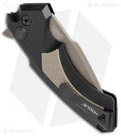 Hogue Knives X5 Tactical Flipper Knife FDE G-10 Inlay (3.5" Flat Dark Earth) -Knives Shop Hogue X 5 FDE G 10 Inlay Flat Dark Earth BHQ 49339 jr side