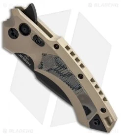 Hogue Knives X5 Spear Point Flipper Knife FDE G-Mascus (3.5" Black) -Knives Shop Hogue X 5 FDE G Mascus Spear Point 34577 EXLMTG BHQ 49335 jr spine