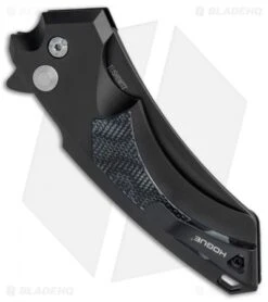 Hogue Knives X5 Wharncliffe Flipper Knife Black G-Mascus (4" Black) 34549 -Knives Shop Hogue X 5 Flip Blk G Masc Blk 34549 BHQ 51792 jr side