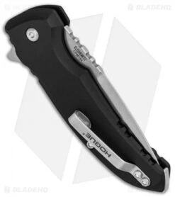 Hogue X1 Microflip Drop Point Flipper Knife Matte Black (2.6" Stonewash) 24172 8 Hogue X1 Microflip Drop Point Flipper Knife Matte Black (2.6" Stonewash) 24172 -Knives Shop Hogue X1 Microflip DP Flipper Matte Black SW HOGK24170 BHQ 77522 jr side