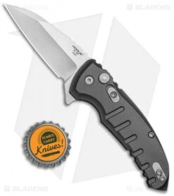 Hogue X1 Microflip Wharncliffe Flipper Knife Matte Gray (2.6" SW) 24162 -Knives Shop Hogue X1 Microflip Folder Wha 24162 BHQ 83149 jr bottlecap