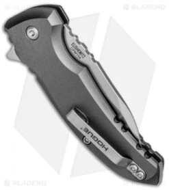 Hogue X1 Microflip Wharncliffe Flipper Knife Matte Gray (2.6" SW) 24162 -Knives Shop Hogue X1 Microflip Folder Wha 24162 BHQ 83149 jr side