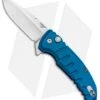 Hogue X1 Microflip Flipper Knife Matte Blue Aluminum (2.6" Stonewash) 24178