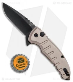 Hogue X1 Microflip Flipper Knife Matte Flat Dark Earth (2.6" Black) 24177 -Knives Shop Hogue X1 Microflip Plunge Matte Flat Dark Earth Black HO24177 BHQ 73364 jr bottlecap