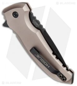 Hogue X1 Microflip Flipper Knife Matte Flat Dark Earth (2.6" Black) 24177 -Knives Shop Hogue X1 Microflip Plunge Matte Flat Dark Earth Black HO24177 BHQ 73364 jr side