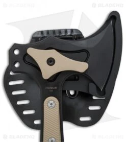 Hogue Knives 14" EX-T01 Tomahawk Axe FDE G-10 -Knives Shop Hogue knives EX T01 tomahawk axe FDE G10 BHQ 51400 er close