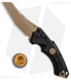 Hogue Sig Sauer EX-A05 Wharncliffe Automatic Knife Black (3.5" FDE) 36520 -Knives Shop Sig Knives EX A05 Spear Point FDE SW BHQ 84599 jr bottlecap