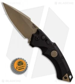 Hogue Sig Sauer EX-A05 Spear Point Automatic Knife Black (3.5" FDE) 36530 -Knives Shop Sig Knives EX A05 Spear Point FDE SW BHQ 84600 er bottlecap