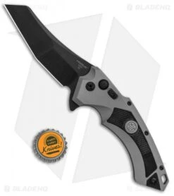 Hogue Sig Sauer X5 Wharncliffe Flipper Knife Gray (4" Black) 36542 -Knives Shop Sig X5 CPM154 Wharn 36542 BHQ 82362 jr bottlecap