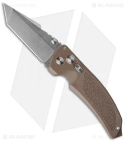 Hogue Knives EX03 Knife Tanto Matte Brown (3.5" Tumble Plain) 34363